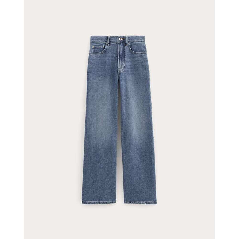 Everlane Women's Way-High® Sailor Jean 2.0 in Blue, Size 33, Cotton